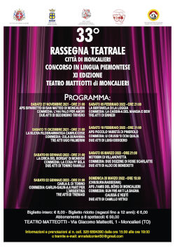 33° Rassegna dialettale al Teatro Matteotti 2021