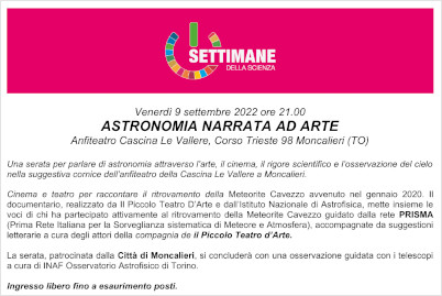 Astronomia narrata ad arte